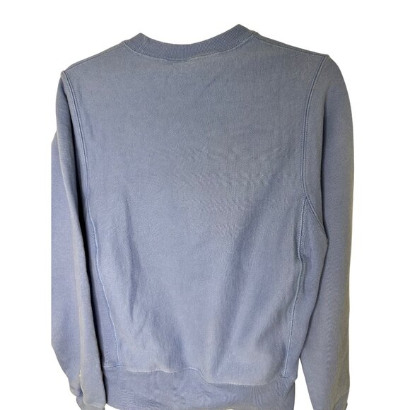 Retro Champion Reverse Weave XS Blue Crewneck Sweatshirt Vintage Style Womens - Picture 3 of 6
